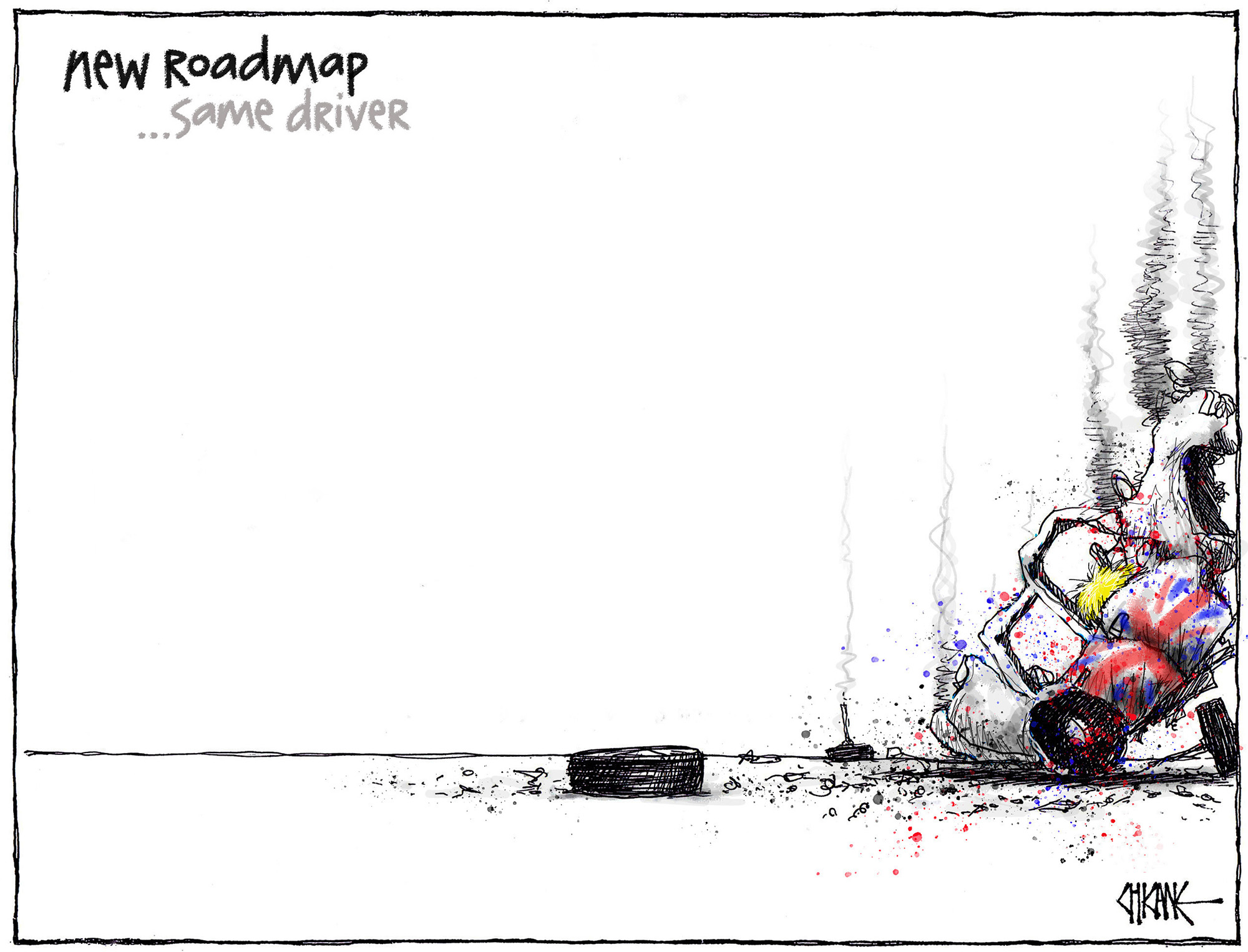 Roadmap to recovery cartoon by Chicane