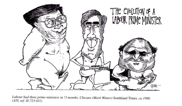 Evolution of a Labour Prime Minister, cartoon by Chicane