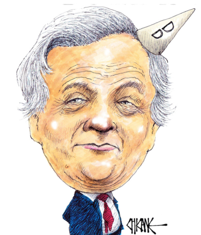 Caricature of David Davis by Chicane