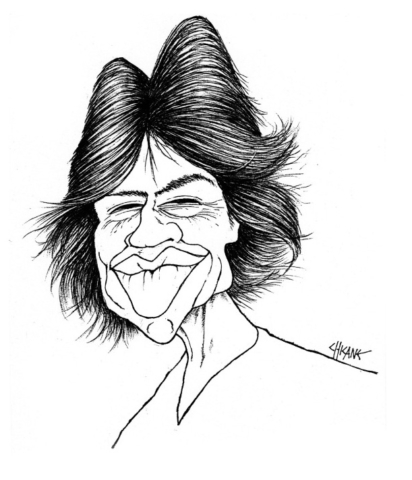 Mick Jagger Caricature by Chicane