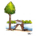 Bobrista Beaver lake Cartoon by Chicane